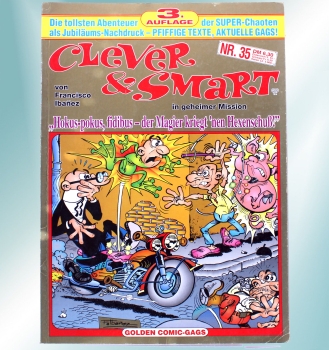 Clever & Smart in geheimer Mission Comic Album Nr. 35: Hokus-pokus, fidibus - der Magier kriegt 'nen Hexenschuß!